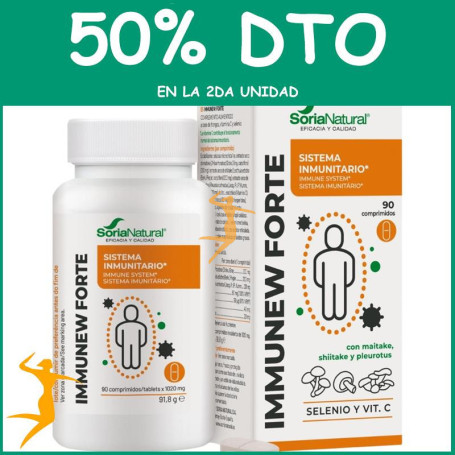 IMMUNEW FORTE 90 COMPRIMIDOS SORIA NATURAL OFERTA 2 UD