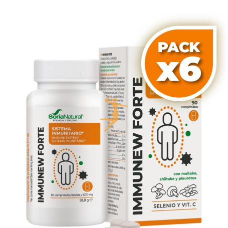 Pack 6x IMMUNEW FORTE 90 COMPRIMIDOS SORIA NATURAL