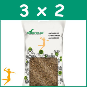 Pack 3x2 ANIS VERDE BOLSA 60Gr. SORIA NATURAL