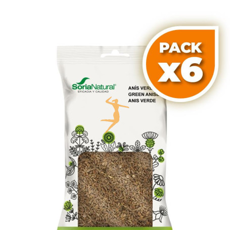Pack 6x ANIS VERDE BOLSA 60Gr. SORIA NATURAL