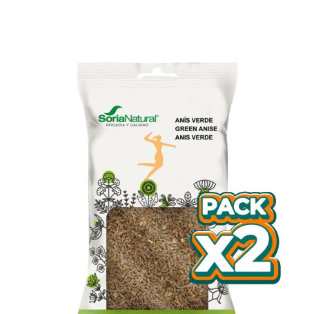 Pack 2x ANIS VERDE BOLSA 60Gr. SORIA NATURAL