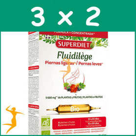 Pack 3x2 FLUIDILEGE BIO 20 AMPOLLAS SUPERDIET