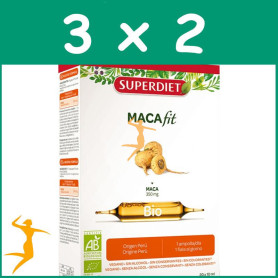 Pack 3x2 MACAFIT BIO 20 AMPOLLAS SUPERDIET