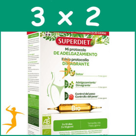 Pack 3x2 MI PROTOCOLO DE ADELGAZAMIENTO BIO 30 AMPOLLAS SUPERDIET