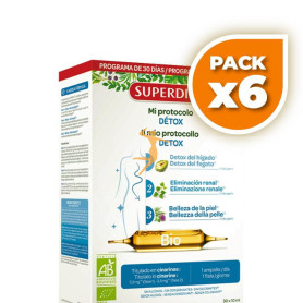 Pack 6x MI PROTOCOLO DETOX BIO 30 AMPOLLAS SUPERDIET
