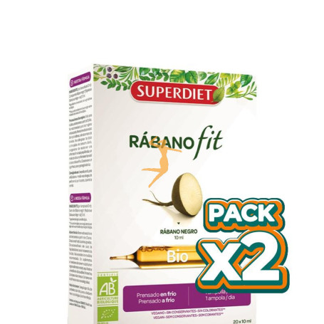 Pack 2x RÁBANOFIT BIO 20 AMPOLLAS SUPERDIET