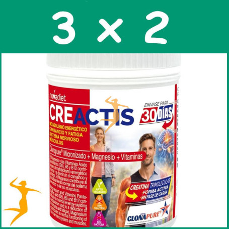 PACK 3x2 CREACTIS 120G NOVADIET