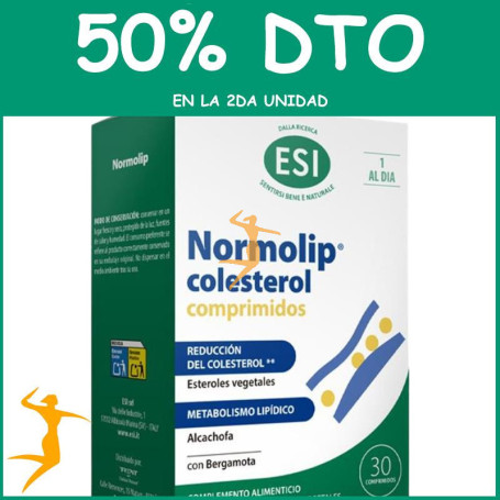 NORMOLIP COLESTEROL 30 COMPRIMIDOS ESI OFERTA 2 UD