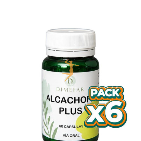 Pack 6x ALCACHOFA PLUS 60 CÁPSULAS DIMEFAR