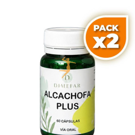 Pack 2x ALCACHOFA PLUS 60 CÁPSULAS DIMEFAR