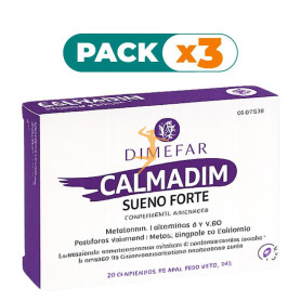Pack 3x CALMADIM SUEÑO FORTE 30 COMPRIMIDOS DIMEFAR