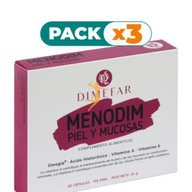 Pack 3x MENODIM PIEL Y MUCOSAS 30 CÁPSULAS DIMEFAR