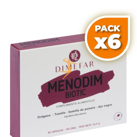 Pack 6x MENODIM BIOTIC 30 CÁPSULAS DIMEFAR