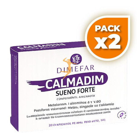Pack 2x CALMADIM SUEÑO FORTE 30 COMPRIMIDOS DIMEFAR