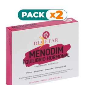 Pack 2x MENODIM EQUILIBRIO HORMONAL 30 CÁPSULAS DIMEFAR
