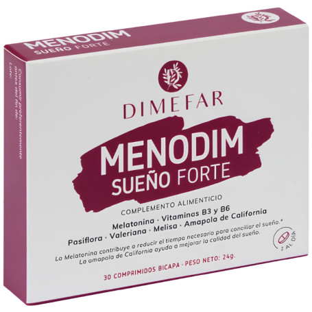 MENODIM SUEÑO FORTE 30 COMPRIMIDOS DIMEFAR