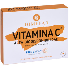 VITAMINA C-500 PUREWAY 30 CÁPSULAS DIMEFAR