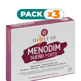 Pack 3x MENODIM SUEÑO FORTE 30 COMPRIMIDOS DIMEFAR