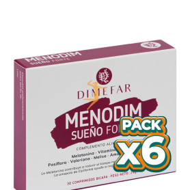 Pack 6x MENODIM SUEÑO FORTE 30 COMPRIMIDOS DIMEFAR