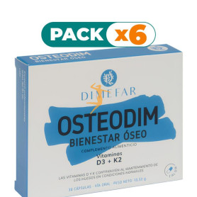 Pack 6x OSTEODIM 30 CÁPSULAS DIMEFAR