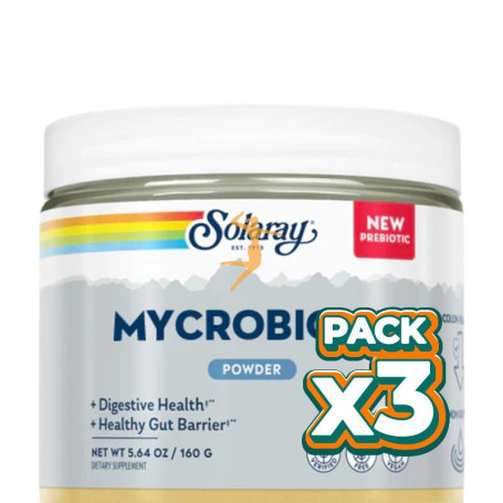 Pack 3x MYCROBIOME POWDER SIN SABOR 160G SOLARAY