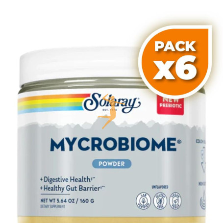 Pack 6x MYCROBIOME POWDER SIN SABOR 160G SOLARAY