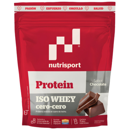ISO WHEY CERO-CERO SABOR CHOCOLATE 1500G NUTRISPORT