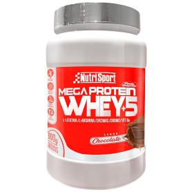 MEGA PROTEIN WHEY +5 SABOR CHOCOLATE 900G NUTRISPORT