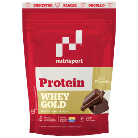 WHEY GOLD PROTEIN SABOR CHOCOLATE 500G NUTRISPORT