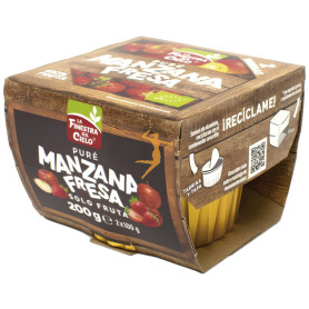 PURÉ DE MANZANA Y FRESA BIO 200G FINESTRA