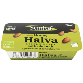 HALVA CON MIEL Y ALMENDRA BIO 75G SUNITA