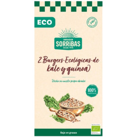 HAMBURGUESA DE KALE Y 3 QUINOAS 160G OBRADOR SORRIBAS