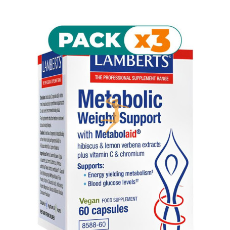 Pack 3x METABOLIC WEIGHT SUPPORT 60 CÁPSULAS LAMBERTS
