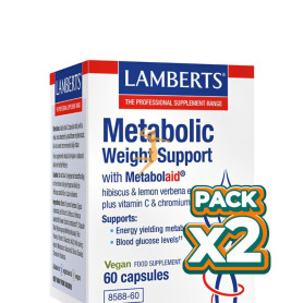 Pack 2x METABOLIC WEIGHT SUPPORT 60 CÁPSULAS LAMBERTS