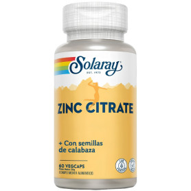ZINC 25MG + SEMILLA DE CALABAZA 50MG 60 CÁPSULAS SOLARAY