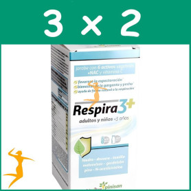 Pack 3x2 RESPIRA 3+ JARABE 150ML PINISAN