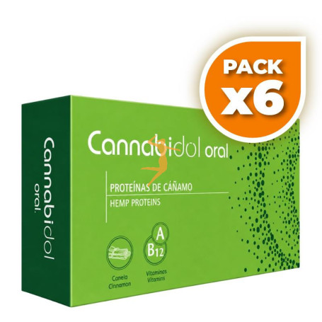 Pack 6x CANNABIDOL ORAL 60 CÁPSULAS TEGOR