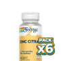 Pack 6x ZINC 25MG + SEMILLA DE CALABAZA 50MG 60 CÁPSULAS SOLARAY