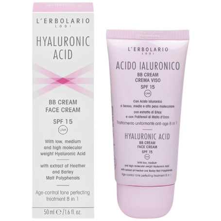 ÁCIDO HIALURÓNICO BB CREMA FACIAL SPF15 50ML L´ERBOLARIO