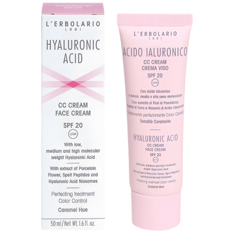 ÁCIDO HIALURÓNICO CC CREMA TONO CARAMELO SPF20 50ML L´ERBOLARIO