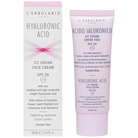 ÁCIDO HIALURÓNICO CC CREMA TONO MIEL SPF20 50ML L´ERBOLARIO
