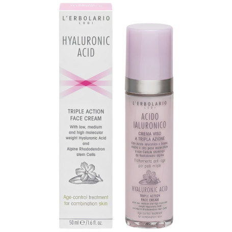 ÁCIDO HIALURÓNICO CREMA FACIAL PIELES MIXTAS 50ML L´ERBOLARIO