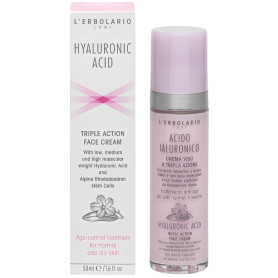ÁCIDO HIALURÓNICO CREMA FACIAL PIEL NORMAL/SECA 50ML L´ERBOLARIO