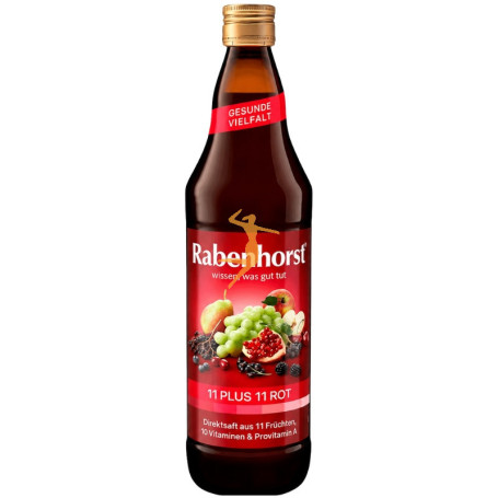 11 PLUS 11 ZUMO MULTIFRUTAS ROJO 750ML RABENHORST