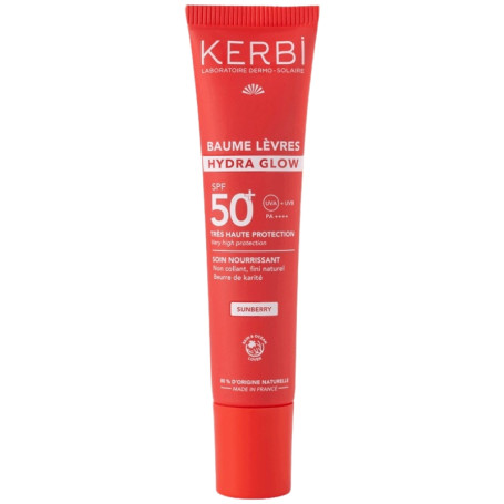 BÁLSAMO LABIAL HYDRA GLOW SPF50 15G KERBI