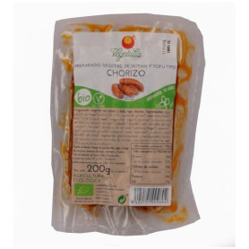 BIO CHORIZO VEGETAL TOFU Y SEITAN 200Gr. VEGETALIA