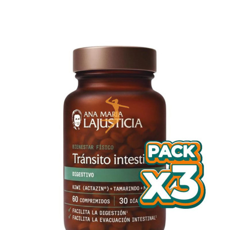 Pack 3x TRÁNSITO INTESTINAL 60 COMPRIMIDOS ANA MARIA LAJUSTICIA