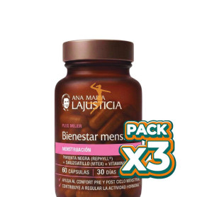 Pack 3x BIENESTAR MENSTRUAL 60 CÁPSULAS ANA MARÍA LAJUSTICIA