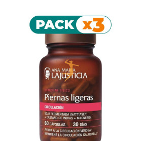 Pack 3x PIERNAS LIGERAS 60 CÁPSULAS ANA MARÍA LAJUSTICIA