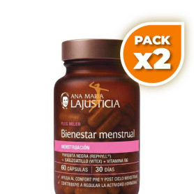 Pack 2x BIENESTAR MENSTRUAL 60 CÁPSULAS ANA MARÍA LAJUSTICIA